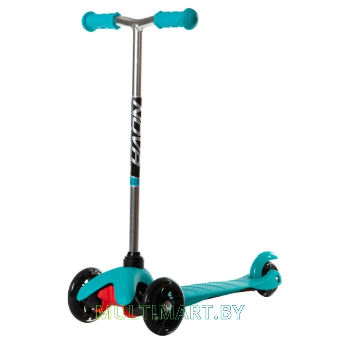 Самокат Novatrack Disco-Kids Start 120DISCOKIDS.SGN20 (бирюзовый, 2020)